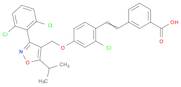 3-[2-[2-Chloro-4-[[3-(2,6-dichlorophenyl)-5-(1-methylethyl)-4-isoxazolyl]methoxy]phenyl]ethenyl]benzoic acid