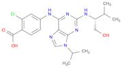 2-Chloro-4-[[2-[[(1R)-1-(hydroxymethyl)-2-methylpropyl]amino]-9-(1-methylethyl)-9H-purin-6-yl]amino]benzoic acid
