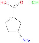 3-Aminocyclopentanecarboxylic acid hydrochloride