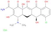 7-Chloro-4-(dimethylamino)-1,4,4a,5,5a,6,11,12a-octahydro-3,6,10,12,12a-pentahydroxy-1,11-dioxo-2-naphthacenecarboxamide monohydrochloride