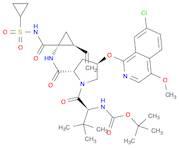(1R,2S)-N-[(1,1-Dimethylethoxy)carbonyl]-3-methyl-L-valyl-(4R)-4-[(7-chloro-4-methoxy-1-isoquinolinyl)oxy]-L-prolyl-1-amino-N-(cyclopropylsulfonyl)-2-ethenylcyclopropanecarboxamide