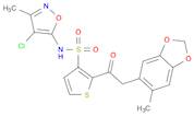 N-(4-chloro-3-methylisoxazol-5-yl)-2-(2-(6-methylbenzo-[d][1,3]dioxol-5-yl)acetyl)thiophene-3-sulfonamide