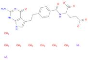 L-Glutamic acid, N-[4-[2-(2-amino-4,7-dihydro-4-oxo-1H-pyrrolo[2,3-d]pyrimidin-5-yl)ethyl]benzoyl]-, disodium salt, heptahydrate