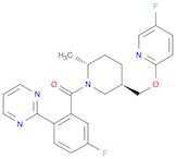 [(2R,5R)-5-[(5-fluoropyridin-2-yl)oxymethyl]-2-methylpiperidin-1-yl]-(5-fluoro-2-pyrimidin-2-ylphe…