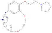 (16E)-11-[2-(1-Pyrrolidinyl)ethoxy]-14,19-dioxa-5,7,27-triazatetracyclo[19.3.1.12,6.18,12]heptacosa-1(25),2,4,6(27),8,10,12(26),16,21,23-decaene