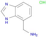 1H-Benzimidazole-7-methanamine, hydrochloride