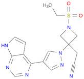 1-(Ethylsulfonyl)-3-[4-(7H-pyrrolo[2,3-d]pyrimidin-4-yl)-1H-pyrazol-1-yl]-3-azetidineacetonitrile