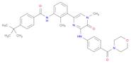 N-[3-[4,5-Dihydro-4-methyl-6-[[4-(4-morpholinylcarbonyl)phenyl]amino]-5-oxo-2-pyrazinyl]-2-methylphenyl]-4-(1,1-dimethylethyl)benzamide
