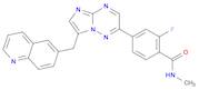 2-Fluoro-N-methyl-4-[7-(6-quinolinylmethyl)imidazo[1,2-b][1,2,4]triazin-2-yl]benzamide