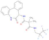 N1-[(7S)-6,7-Dihydro-6-oxo-5H-dibenz[b,d]azepin-7-yl]-2,2-dimethyl-N3-(2,2,3,3,3-pentafluoropropyl)propanediamide