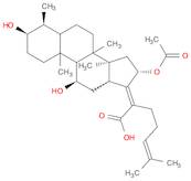(3α,4α,8α,9β,11α,13α,14β,16β,17Z)-16-(Acetyloxy)-3,11-dihydroxy-29-nordammara-17(20),24-dien-21-oic acid