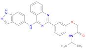 2-[3-[4-[(1H-Indazol-5-yl)amino]quinazolin-2-yl]phenoxy]-N-isopropylacetamide