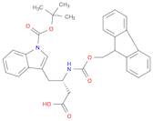(βS)-1-[(1,1-Dimethylethoxy)carbonyl]-β-[[(9H-fluoren-9-ylmethoxy)carbonyl]amino]-1H-indole-3-butanoic acid