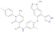 N-[3-Fluoro-4-[[1-methyl-6-(1H-pyrazol-4-yl)-1H-indazol-5-yl]oxy]phenyl]-1-(4-fluorophenyl)-1,2-dihydro-6-methyl-2-oxo-3-pyridinecarboxamide