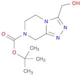1,2,4-Triazolo[4,3-a]pyrazine-7(8H)-carboxylic acid, 5,6-dihydro-3-(hydroxymethyl)-, 1,1-dimethyle…
