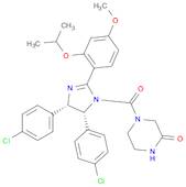 4-[[(4S,5R)-4,5-Bis(4-chlorophenyl)-4,5-dihydro-2-[4-methoxy-2-(1-methylethoxy)phenyl]-1H-imidazol-1-yl]carbonyl]-2-piperazinone