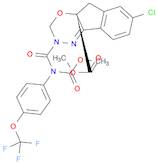 Indeno[1,2-e][1,3,4]oxadiazine-4a(3H)-carboxylic acid, 7-chloro-2,5-dihydro-2-[[(methoxycarbonyl)[4-(trifluoromethoxy)phenyl]amino]carbonyl]-, methyl ester, (4aR)-