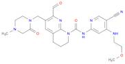 N-[5-Cyano-4-[(2-methoxyethyl)amino]-2-pyridinyl]-7-formyl-3,4-dihydro-6-[(4-methyl-2-oxo-1-piperazinyl)methyl]-1,8-naphthyridine-1(2H)-carboxamide