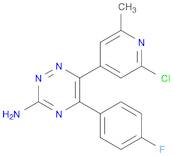 1,2,4-Triazin-3-amine, 6-(2-chloro-6-methyl-4-pyridinyl)-5-(4-fluorophenyl)-