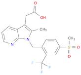 2-Methyl-1-[[4-(methylsulfonyl)-2-(trifluoromethyl)phenyl]methyl]-1H-pyrrolo[2,3-b]pyridine-3-acetic acid
