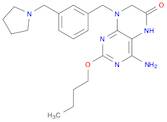4-Amino-2-butoxy-7,8-dihydro-8-[[3-(1-pyrrolidinylmethyl)phenyl]methyl]-6(5H)-pteridinone