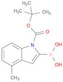 1H-Indole-1-carboxylic acid, 2-borono-4-methyl-, 1-(1,1-dimethylethyl) ester