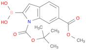 1H-Indole-1,6-dicarboxylic acid, 2-borono-, 1-(1,1-dimethylethyl) 6-methyl ester (9CI)