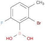 2-Bromo-6-fluoro-3-methylphenylboronic acid