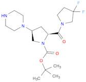 (2S,4S)-1-Boc-2-(3,3-difluoropyrrolidine-1-carbonyl)-4-(1-piperazinyl)pyrrolidine