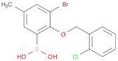 3-Bromo-2-(2'-chlorobenzyloxy)-5-methylphenylboronic acid