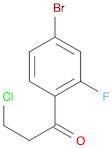1-(4-BROMO-2-FLUOROPHENYL)-3-CHLORO-1-PROPANONE