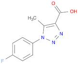 1-(4-Fluorophenyl)-5-methyl-1H-1,2,3-triazole-4-carboxylic acid