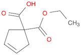 1-(Ethoxycarbonyl)cyclopent-3-enecarboxylic acid