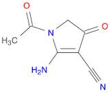 1-Acetyl-2-amino-4,5-dihydro-4-oxo-1H-pyrrole-3-carbonitrile