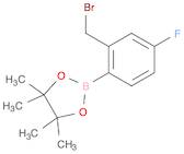 2-(2-(Bromomethyl)-4-fluorophenyl)-4,4,5,5-tetramethyl-1,3,2-dioxaborolane
