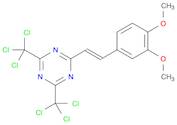 2-(3,4-Dimethoxystyryl)-4,6-bis(trichloromethyl)-1,3,5-triazine