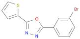 2-(3-bromophenyl)-5-(thiophen-2-yl)-1,3,4-oxadiazole