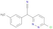 2-(6-Chloropyridazin-3-yl)-2-(m-tolyl)acetonitrile