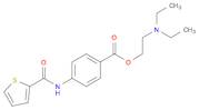 Benzoic acid,4-[(2-thienylcarbonyl)amino]-,2-(diethylamino)ethyl ester