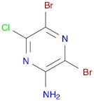 3,5-Dibromo-6-chloropyrazin-2-amine