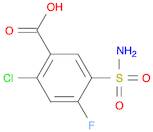 2-Chloro-4-fluoro-5-sulfamoylbenzoic acid