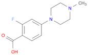 2-Fluoro-4-(4-methyl-1-piperazinyl)benzoic Acid