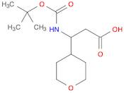 3-((tert-Butoxycarbonyl)amino)-3-(tetrahydro-2H-pyran-4-yl)propanoic acid