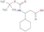 3-((tert-Butoxycarbonyl)amino)-3-cyclohexylpropanoic acid