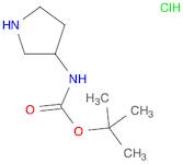 tert-Butyl pyrrolidin-3-ylcarbamate hydrochloride