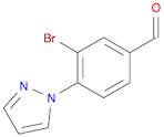 3-Bromo-4-(1H-pyrazol-1-yl)benzaldehyde