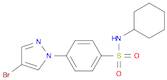 N-Cyclohexyl 4-(4-bromopyrazol-1-yl)benzenesulfonamide