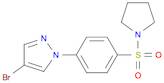 4-Bromo-1-(4-pyrrolidinosulfonylphenyl)pyrazole