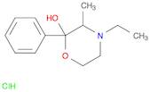 4-ethyl-2-hydroxy-3-methyl-2-phenylmorpholine HCl