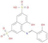 4-Hydroxy-5-((2-hydroxybenzylidene)amino)naphthalene-2,7-disulfonic acid